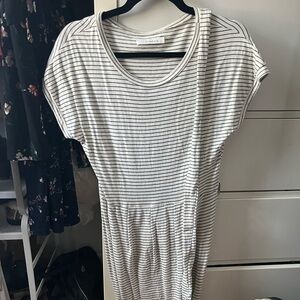 Striped Dress with Sash